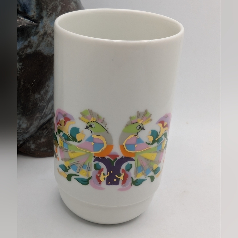 Colorful Peacock Design Ceramic‎ Piece